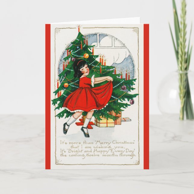 Vintage Christmas Greeting Card (Front)