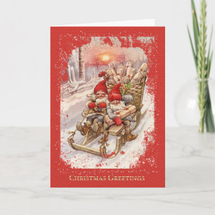 Vintage Christmas - Greeting Card