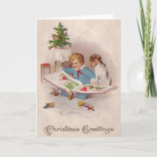 VINTAGE CHRISTMAS GREETINGS CARD