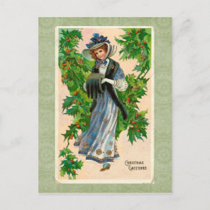Vintage Christmas Greetings Postcard
