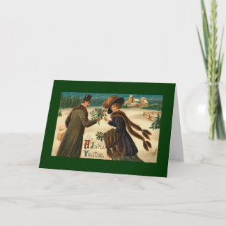 Vintage Christmas Holiday Card