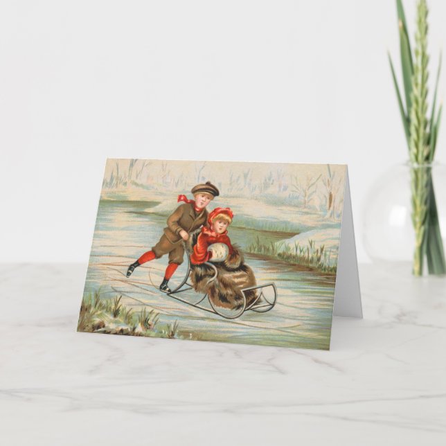 Vintage Christmas Holiday Card (Front)