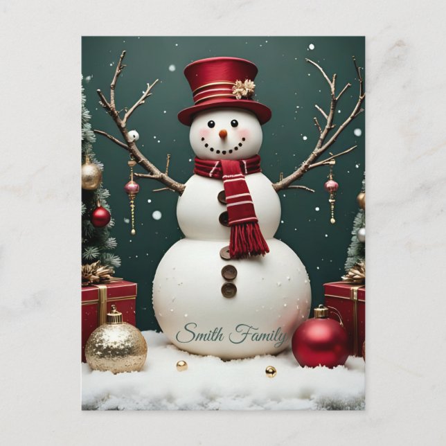 Vintage Christmas - Holiday Card  (Front)