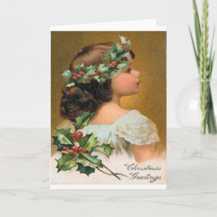 Vintage Christmas Holiday Card