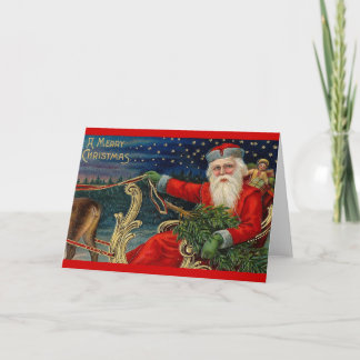 Vintage Christmas Holiday Card