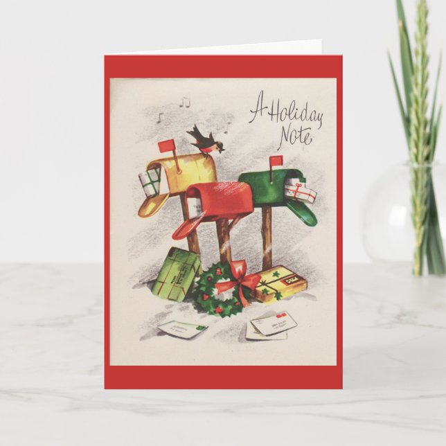 Vintage Christmas - Holiday Note (Blank Inside), Card (Front)