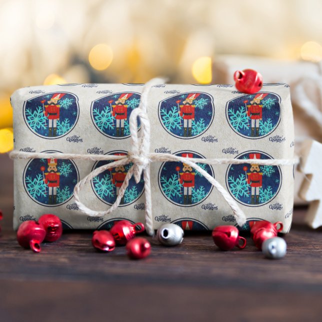 Vintage Christmas Holiday Nutcracker Wrapping Paper (Creator Uploaded)