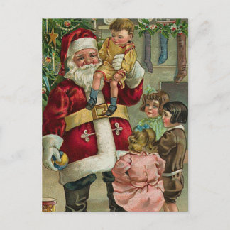 Vintage Christmas Holiday Postcard