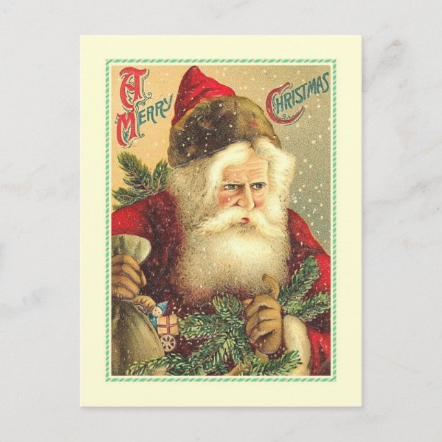 Vintage Christmas Holiday Postcard (Front)