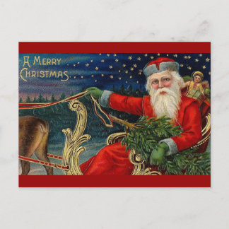 Vintage Christmas Holiday Postcard