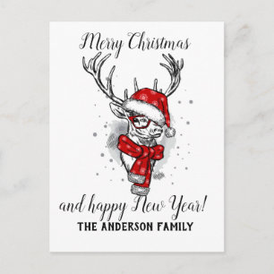 Vintage Christmas Holiday Postcard