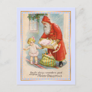 Vintage Christmas Holiday Postcard