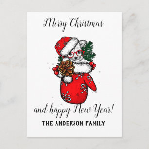 Vintage  Christmas Holiday Postcard