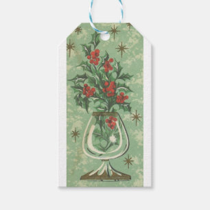 Vintage Christmas Holly Gift Tags