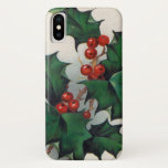 Vintage Christmas holly phone case ten<br><div class="desc">design by www.etsy.com/Shop/VanityFlairDesign</div>