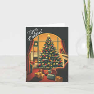 Vintage Christmas Illustration Card