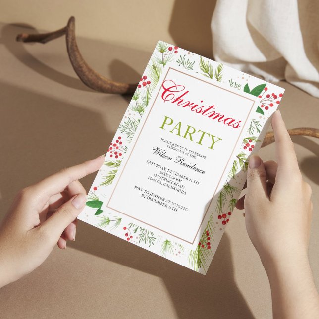 Vintage Christmas Invitation  (Creator Uploaded)
