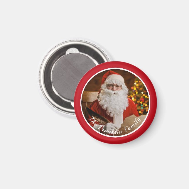 Vintage Christmas Jolly Old Santa Claus Custom Magnet (Front/Back)