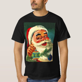 Vintage Christmas, Jolly Retro 50's Santa Claus T-Shirt