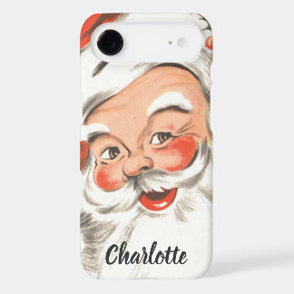 Vintage Christmas, Jolly Santa Claus with Smile