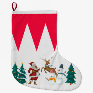vintage Christmas Large Christmas Stocking