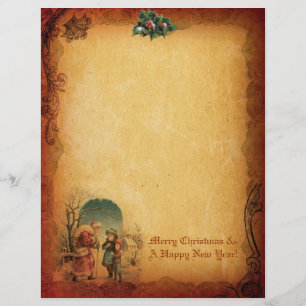 Vintage Christmas Letter Paper