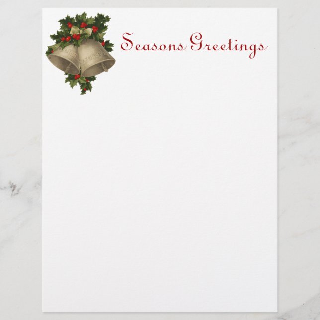 Vintage Christmas Letterhead (Front)
