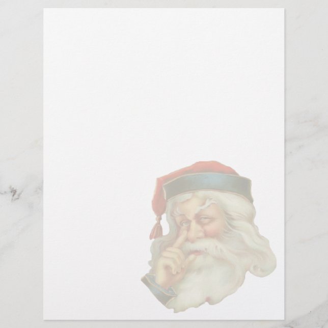 Vintage Christmas Letterhead Stationery (Front)