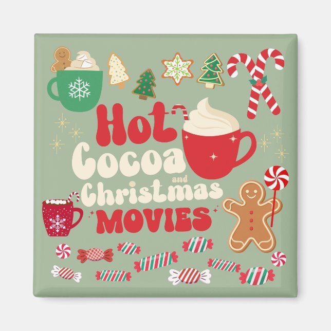 Vintage Christmas Magnet (Front)