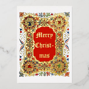Vintage Christmas Mediaeval  Illuminated Style