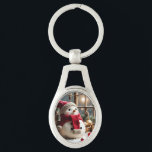 Vintage Christmas - Metal Keychain<br><div class="desc">Vintage Christmas - Metal Keychain
Design 01
A perfect little gift!</div>
