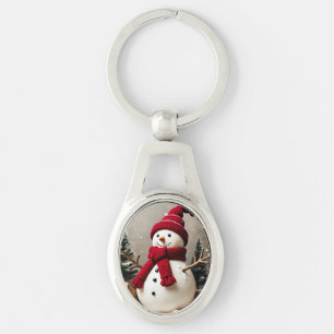 Vintage Christmas - Metal Keychain