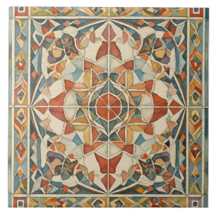 Vintage, Christmas mosaic Pattern,Ceramic Tile