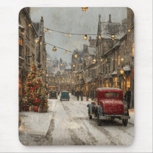 Vintage Christmas Mouse Pad