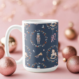 Vintage Christmas Mug with Toy Soldier
