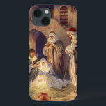 Vintage Christmas Nativity, 3 Shepherds and Jesus iPhone 13 Case<br><div class="desc">Vintage illustration Christmas holiday religious image featuring a classic nativity. A Christian religion family scene with Mary,  Joseph,  the infant Jesus Christ in the manger and the three wise men in Bethlehem. The Three Shepherds and Jesus.</div>