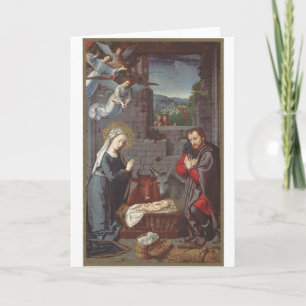 Vintage Christmas Nativity Holiday Card