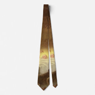 Vintage Christmas Nativity, Mary Joseph Baby Jesus Tie