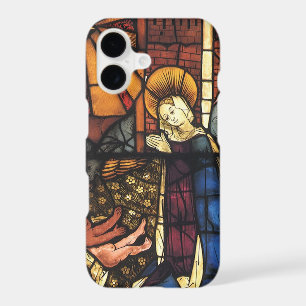 Vintage Christmas Nativity Scene in Stained Glass