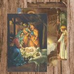 Vintage Christmas Nativity Scenes Variety Pack Wrapping Paper Sheet<br><div class="desc">Vintage illustration religious Christmas holiday design featuring three classic nativity scenes. A Christian religion family scene with Mary,  Joseph and the infant Jesus Christ in the manger in Bethlehem.</div>