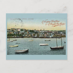 Vintage Christmas & New Year's postcard Guernsey