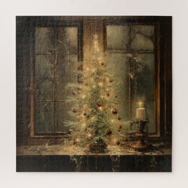 Vintage Christmas Night Puzzle (Vertical)