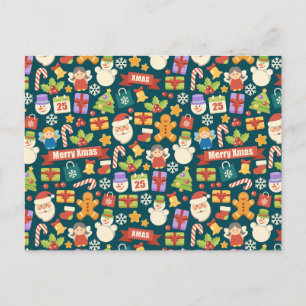 Vintage Christmas Nutcrackers Merry Christmas Cute Holiday Postcard