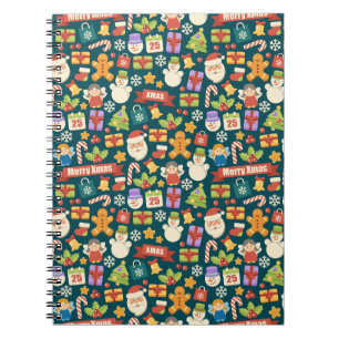 Vintage Christmas Nutcrackers Merry Christmas Cute Notebook