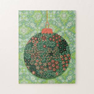 Vintage Christmas Ornament Holiday Puzzle