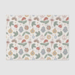 Vintage Christmas Ornaments and Peace Signs Tissue Paper<br><div class="desc">Celebrate the season with this "Vintage Christmas Ornaments and Peace Signs" pattern. Featuring retro-inspired ornaments, peace signs, rainbows, and holiday greenery, this charming design brings a nostalgic and festive touch to your holiday decor. Available on Zazzle products like wrapping paper, T-shirts, and home decor, it's ideal for adding a vintage...</div>