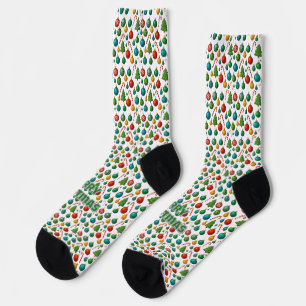 Vintage Christmas Ornaments Candy Canes Socks
