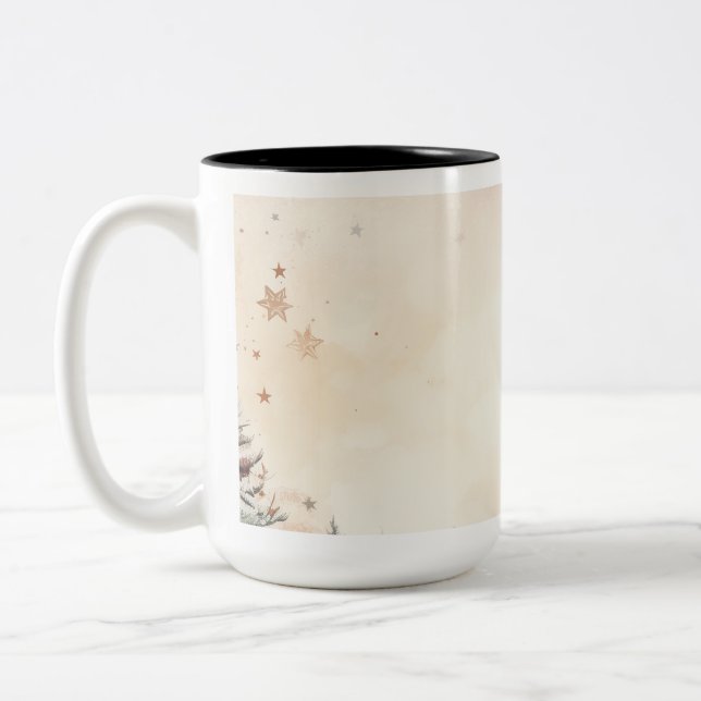 Vintage Christmas Ornaments Coffee Mug (Left)