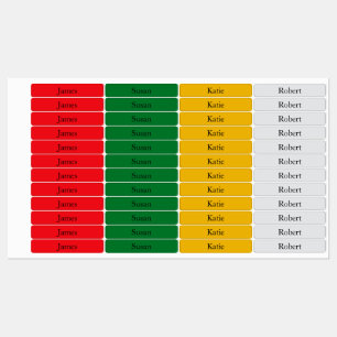 Vintage Christmas palette Classic Colorful Name