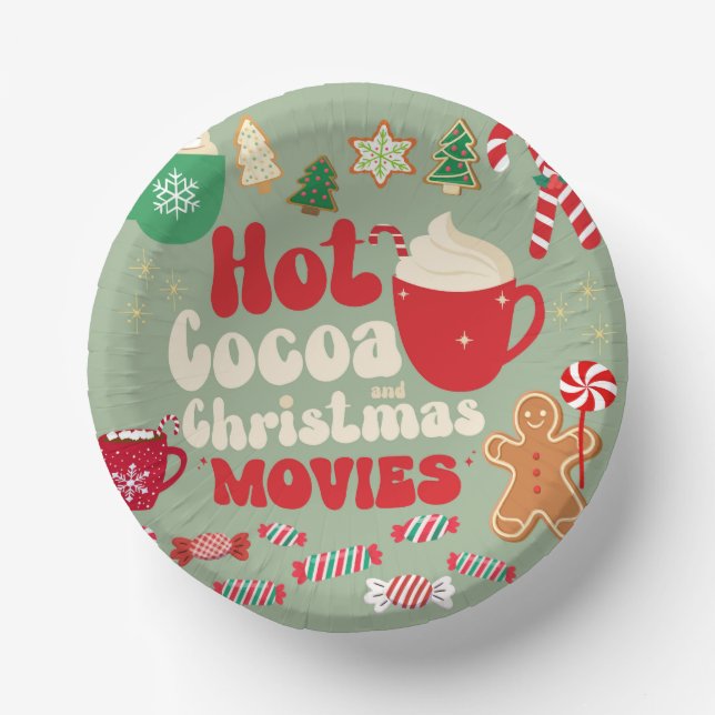 Vintage Christmas Paper Plate (Front)